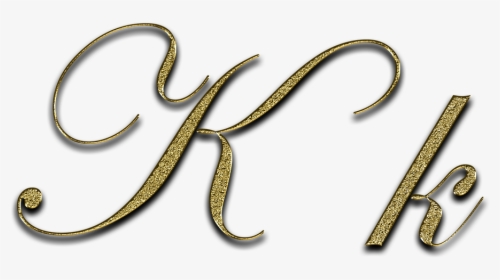 Letter, K, Gold, Font, Letter K, Write, Type, Fonts - Kamryn In Cursive, HD Png Download, Transparent PNG