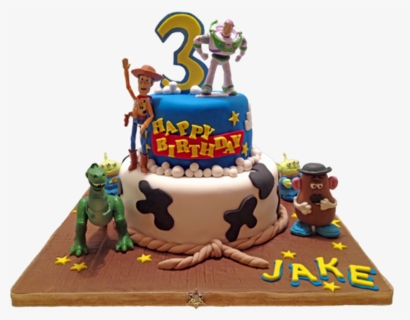 Toy Story Cake With All Characters, HD Png Download, Transparent PNG