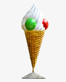 Ice Cream Cone, Ice, Cone, Waffle, Vanilla, Delicious - Cone Ice Cream Images Hd, HD Png Download, Transparent PNG