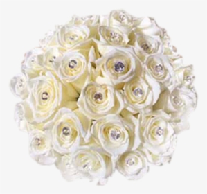 White Rose With Rhinestone Boquet, HD Png Download, Transparent PNG