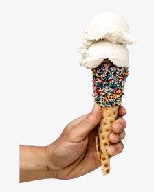 Transparent Ice Cream Png - Ice Cream In Hand Png, Png Download, Transparent PNG