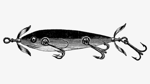Clip Art Free Lure Cliparts Download - Vintage Fishing Lure Illustration, HD Png Download, Transparent PNG
