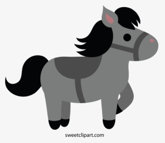 Horseshoe Clipart Horseshoe Pit - Cute Cartoon Horse Clipart, HD Png Download, Transparent PNG