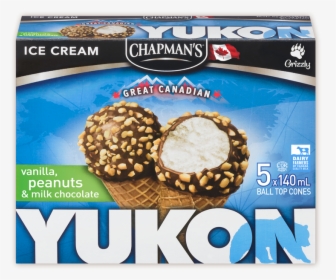 Chapman S Yukon Vanilla & Peanuts Ice Cream Cone - Yukon Ice Cream Cone, HD Png Download, Transparent PNG