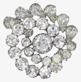 Vintage Weiss Signed Clear Rhinestone Vintage Brooch - Diamond, HD Png Download, Transparent PNG