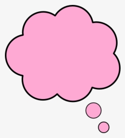 Thought Bubble Pink Clip Art - Pink Thought Bubble Transparent, HD Png Download, Transparent PNG