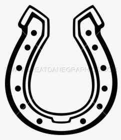 Horseshoe Clipart Horshoe - Horse Shoe Line Drawing, HD Png Download, Transparent PNG