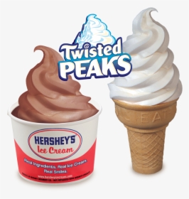 Chocolate Twist Cup And Vanilla Twist Cone - Hershey Creamery Company, HD Png Download, Transparent PNG