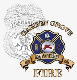 Fire Department Logo - Garden Grove Fire Department Logo, HD Png Download, Transparent PNG