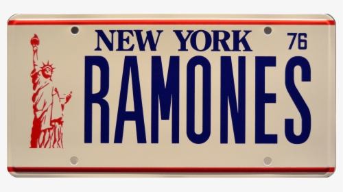 New York License Plate White Red, HD Png Download, Transparent PNG