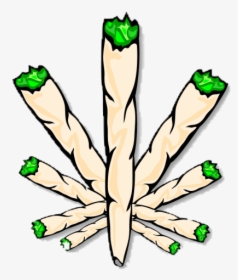 Joint Cannabis Smoking Drawing - Joint Weed Clip Art, HD Png Download, Transparent PNG