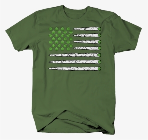 Marijuana Weed Usa American Joint Flag Freedom Smoking - Mother Should I Trust The Government T Shirt, HD Png Download, Transparent PNG