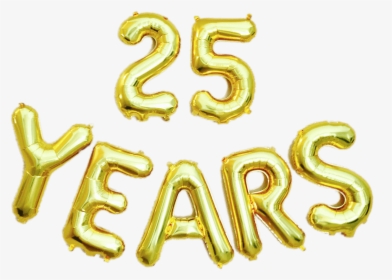 25 Years Letter Balloons - 25 Balloon Png, Transparent Png, Transparent PNG