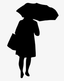 Silhouette Woman Clip Art - Transparent Old Woman Silhouette Png, Png Download, Transparent PNG