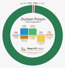 Durban Poison Cannabis Strain Fingerprint - Super Lemon Haze Terpenes, HD Png Download, Transparent PNG