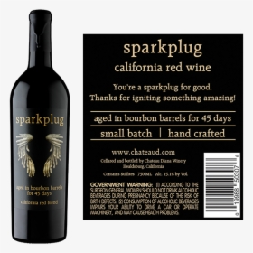 Picture Of Sparkplug California Red Blend Aged In Bourbon - Glass Bottle, HD Png Download, Transparent PNG