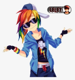 Download Rainbow Dash Sexy Human, HD Png Download, Transparent PNG