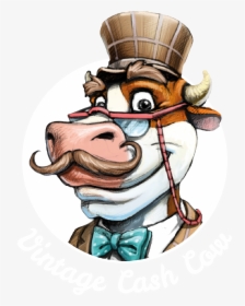 Vintage Cash Cow Logo, HD Png Download, Transparent PNG
