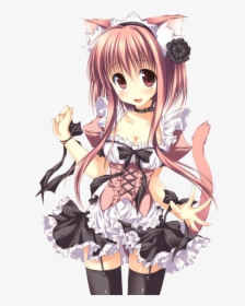 Anime Neko Girl Maid, HD Png Download, Transparent PNG