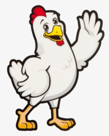 Clip Art Collection Of Free Clucking - Cartoon Happy Chicken Png, Transparent Png, Transparent PNG