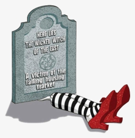 Clip Art Free Tombstone Download Clip - Witch Of The East In Wizard Of Oz, HD Png Download, Transparent PNG