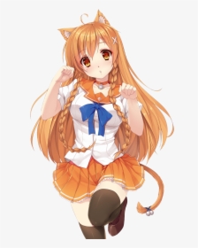 Anime Cat Girl Clipart, HD Png Download, Transparent PNG