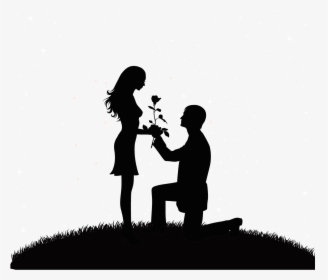 Cartoon Drawing Couple - Love Boy And Girl Png, Transparent Png, Transparent PNG