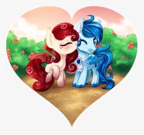 Xnighteddashx, Bat Pony, Blushing, Couple, Cute, Female, - Cartoon, HD Png Download, Transparent PNG