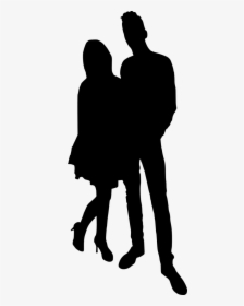 15 Couple Silhouette - Silhouette, HD Png Download, Transparent PNG