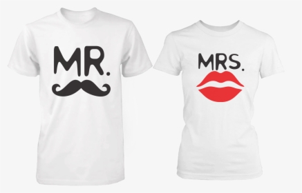 Cute Couple Shirts Ideas - Mr And Mrs T Shirt Design, HD Png Download, Transparent PNG