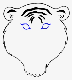Tigers Drawing Cartoon - Tiger Face Drawing Easy, HD Png Download, Transparent PNG