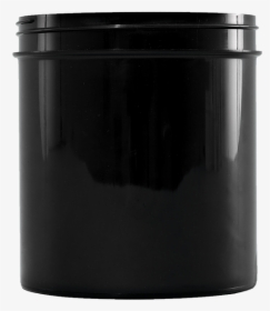 40 Oz Black Pp Wide Mouth Plastic Facial Jar, 100-400 - Plastic, HD Png Download, Transparent PNG