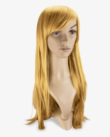 Straight & Long Strawberry Blonde Wig - Blond, HD Png Download, Transparent PNG