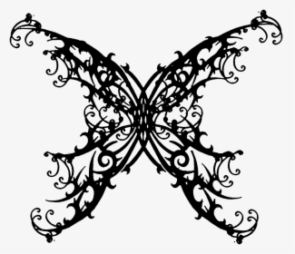 Tattoo Gothic Graffiti Architecture Png Download Free - Butterfly Tattoo, Transparent Png, Transparent PNG