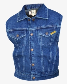 Gilets Jacket Jeans Denim Outerwear - Denim Weighted Vest, HD Png Download, Transparent PNG