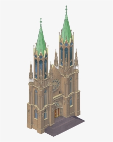 Isometric Pixel Art Cathedral, HD Png Download, Transparent PNG