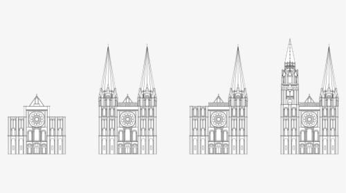 Neo Gothic Architecture Sketches, HD Png Download, Transparent PNG