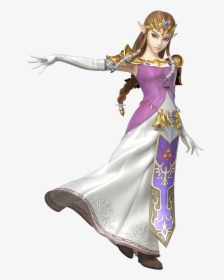 Smash 4 Costumes Png - Zelda Super Smash Bros Wii U, Transparent Png, Transparent PNG