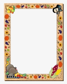 Thanksgiving Day Border Clipart - Thanksgiving Frame Clip Art, HD Png Download, Transparent PNG
