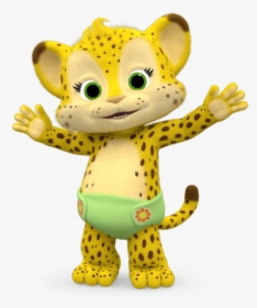 Word Party Franny The Cheetah Paws Up - Franny Word Party Characters, HD Png Download, Transparent PNG