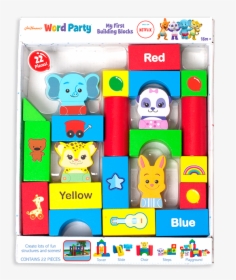 My First Building Blocks - Netflix Word Party Toys, HD Png Download, Transparent PNG