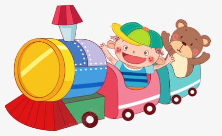 Free Children In Train Clipart, HD Png Download, Transparent PNG