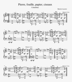Partition Piano Columbine Pierre Feuille Papier Ciseaux, HD Png Download, Transparent PNG