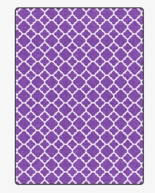 Royal Purple White Quatrefoil Classic Pattern Blanket - Grouse Mountain, HD Png Download, Transparent PNG