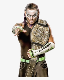 Jeff Hardy With Wwe Championship, HD Png Download, Transparent PNG