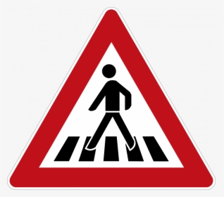 Pedestrian Crossing, - Verkeersbord J24, HD Png Download, Transparent PNG