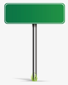 Vector Green Road Sign Png Download - Road Sign Vector Png, Transparent Png, Transparent PNG