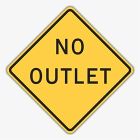 No Outlet - No Outlet Sign Png, Transparent Png, Transparent PNG