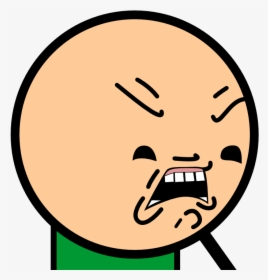 Cyanide And Happiness Disgusted Face , Png Download - Cyanide And Happiness Angry Face, Transparent Png, Transparent PNG
