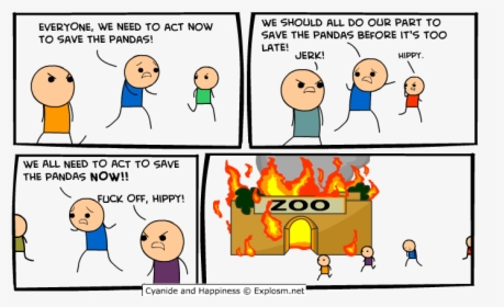 Late Cyanide And Happiness Comics, HD Png Download, Transparent PNG